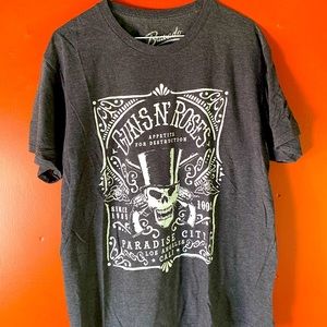 Men’s XL Guns N’ Roses band t-shirt charcoal